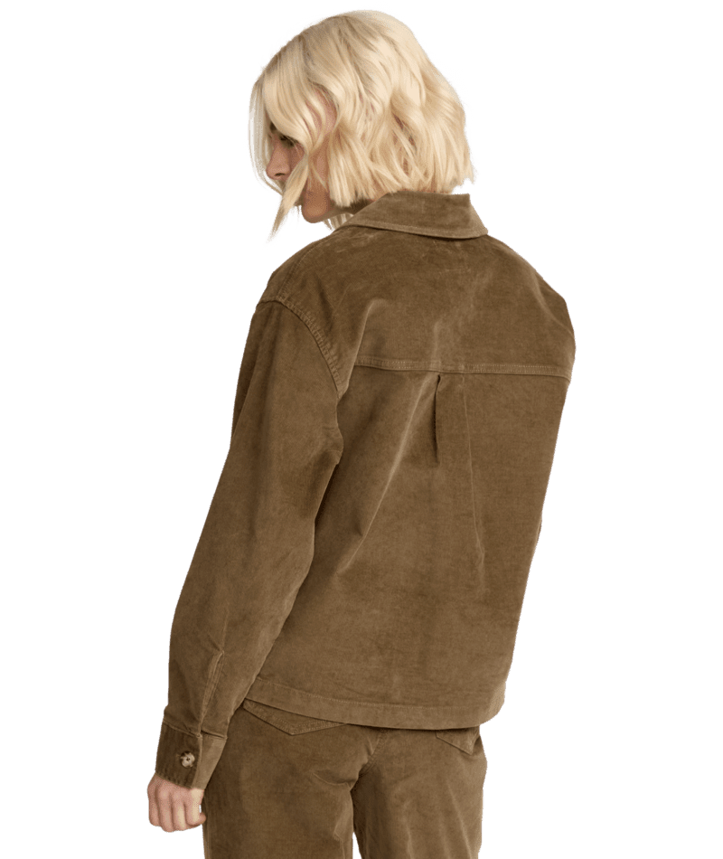 VOLCOM Women's Stoned BF Shacket Olive Green Women's Street Jackets Volcom