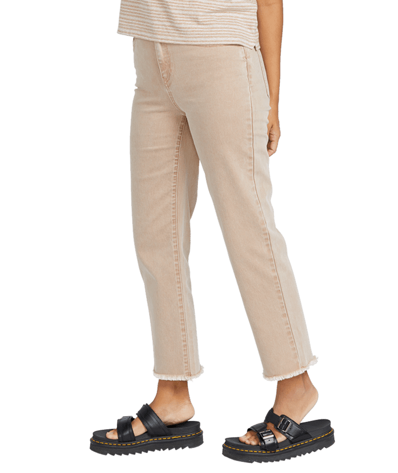 VOLCOM Women's Stone Step High Rise Pants Mocha Women's Pants Volcom