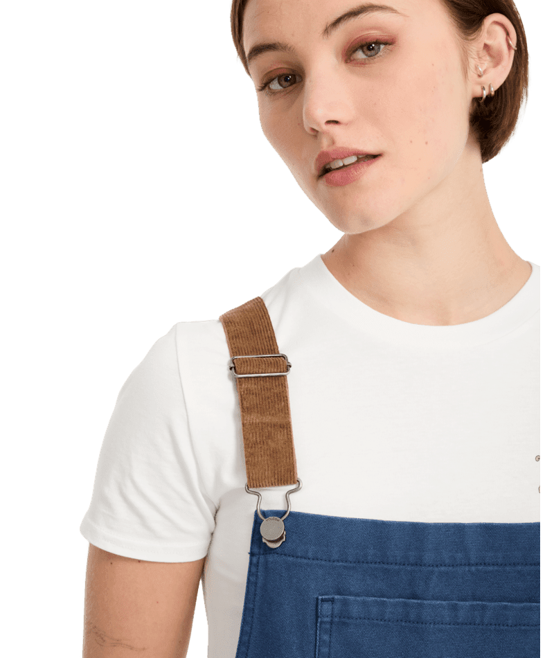 VOLCOM Women's Full Cut Overalls Harbor Blue Women's Pants Volcom