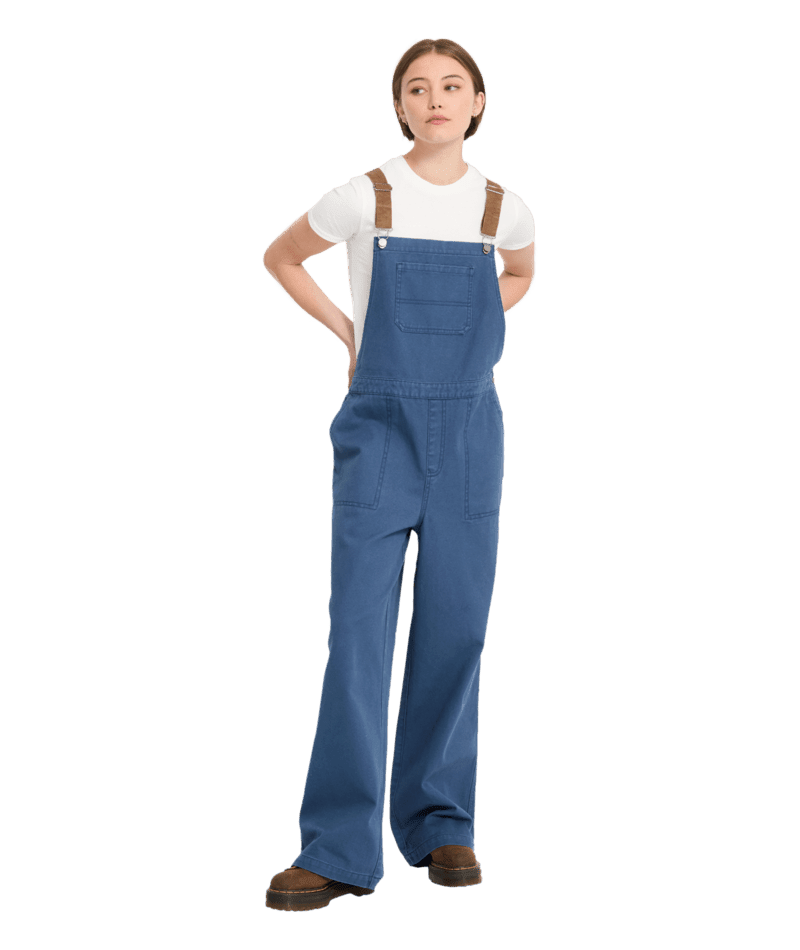 VOLCOM Women's Full Cut Overalls Harbor Blue Women's Pants Volcom
