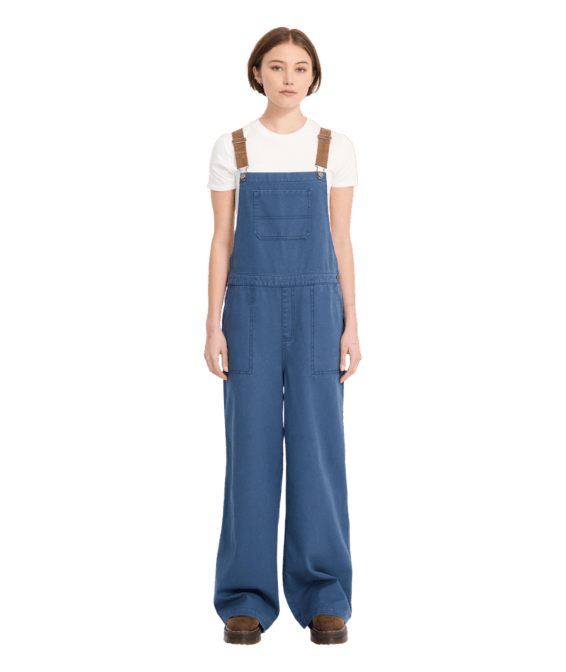 VOLCOM Women's Full Cut Overalls Harbor Blue Women's Pants Volcom