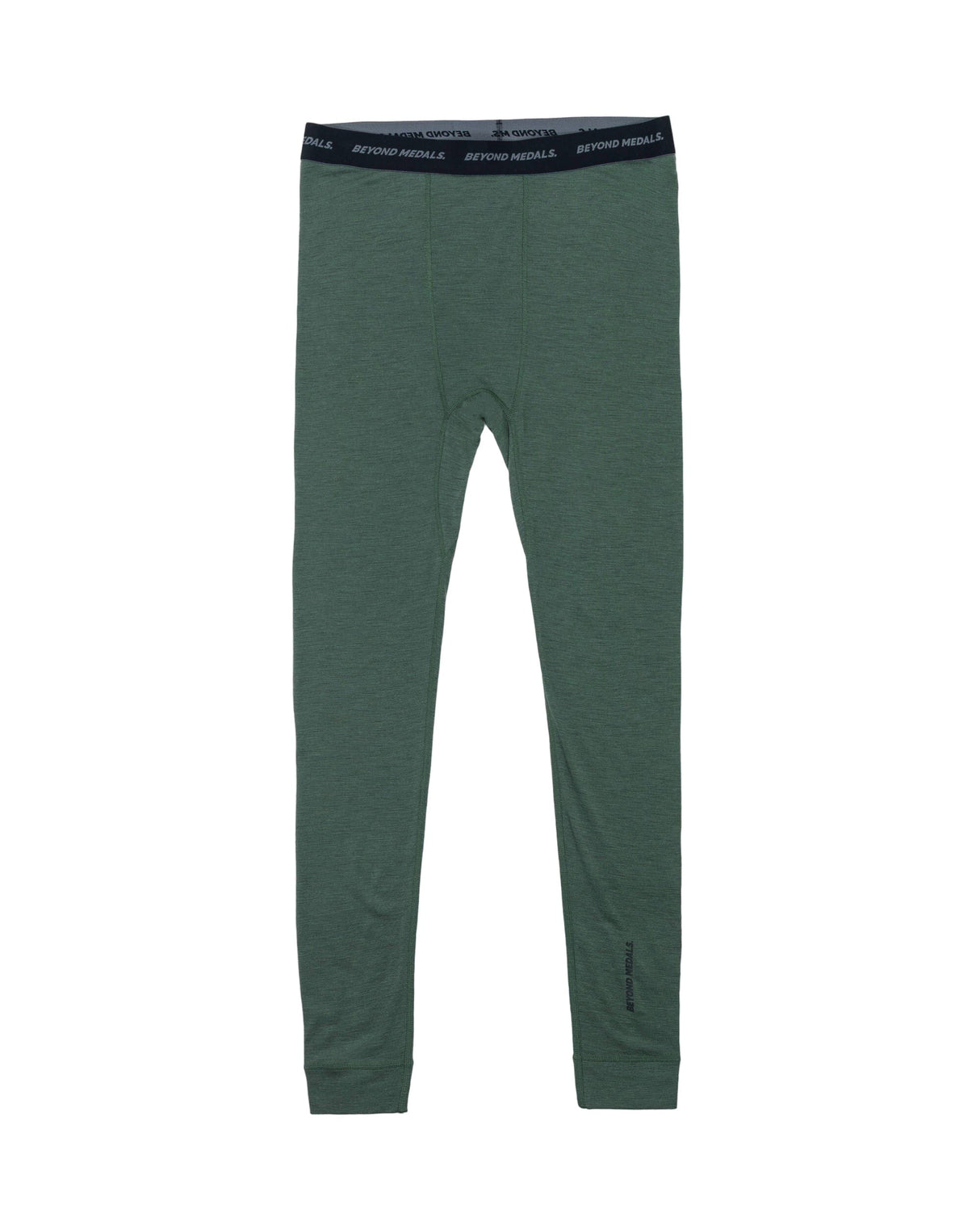 BEYOND MEDALS Merino Base Layer Pants Green Men's Base Layers Beyond Medals