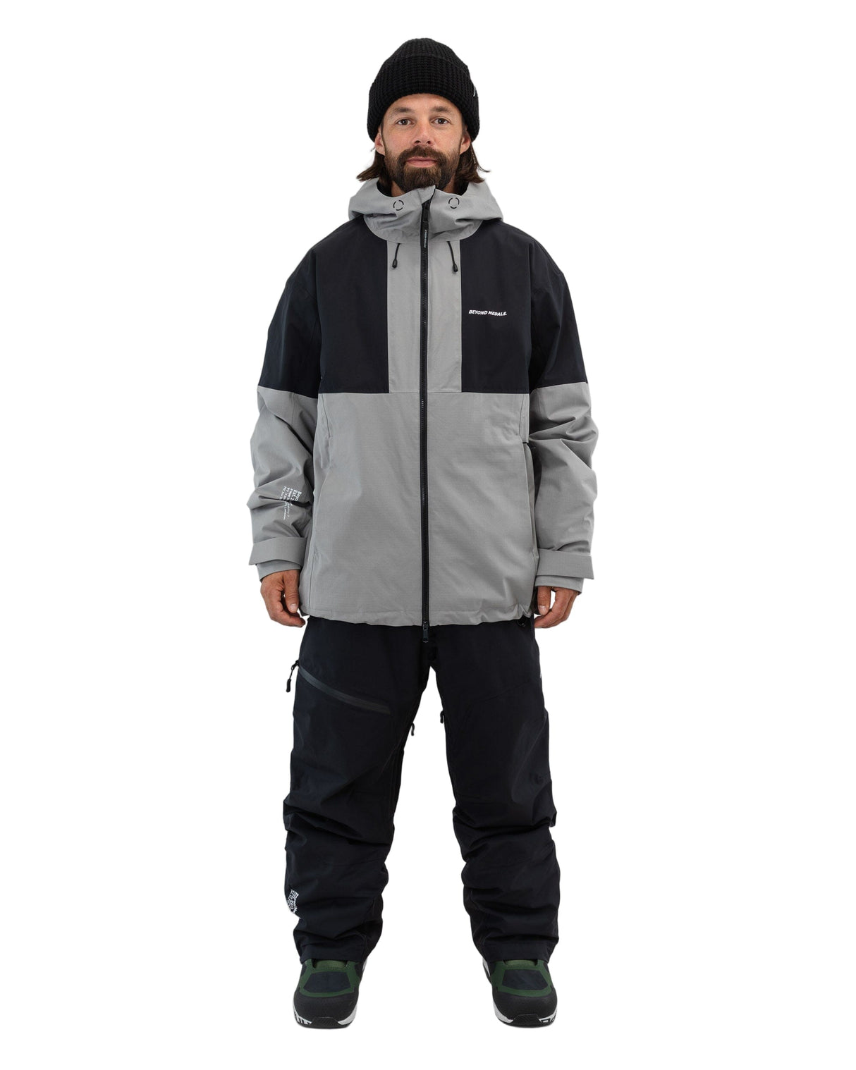 BEYOND MEDALS Fullzip 2L Snow Jacket Grey 2026 Men's Snow Jackets Beyond Medals