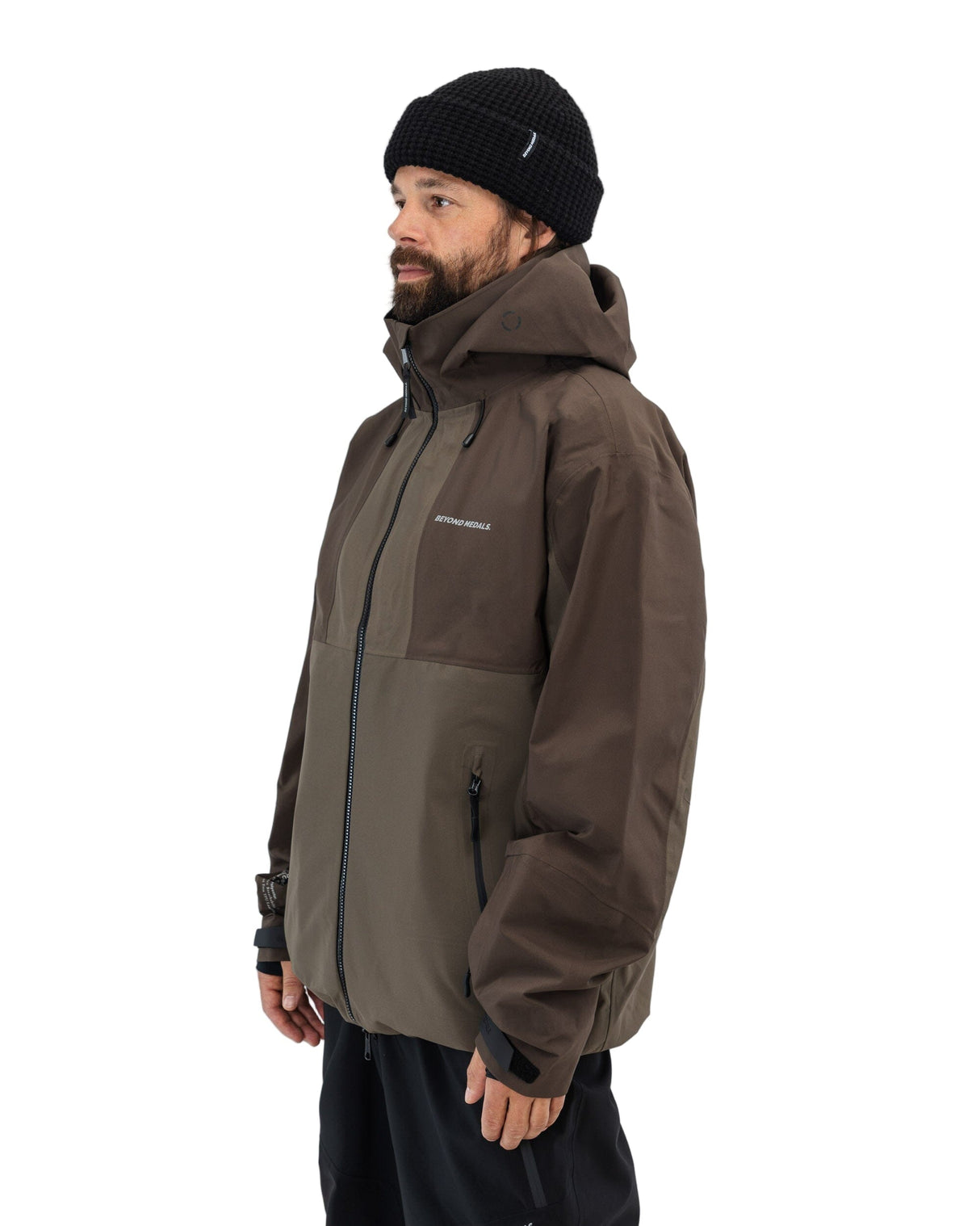 BEYOND MEDALS Tech 3L Snow Jacket Brown 2026 Men's Snow Jackets Beyond Medals