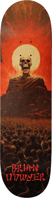 DEATHWISH O'Dwyer Skull 8.475 Skateboard Deck Skateboard Decks Deathwish