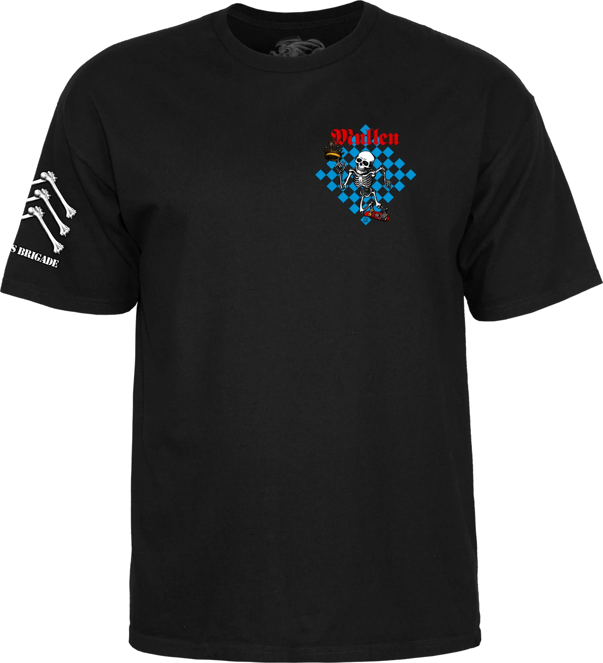 POWELL PERALTA Bones Brigade Mullen T-Shirt Black Men's Short Sleeve T-Shirts Powell Peralta