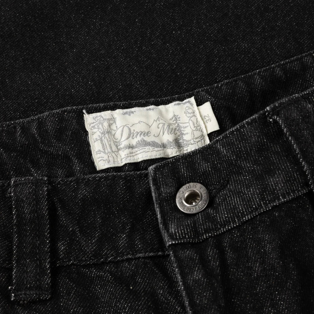 DIME Baggy Denim Pants Black Washed Men's Denim Dime MTL