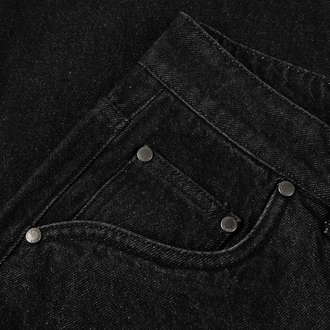 DIME Baggy Denim Pants Black Washed Men's Denim Dime MTL