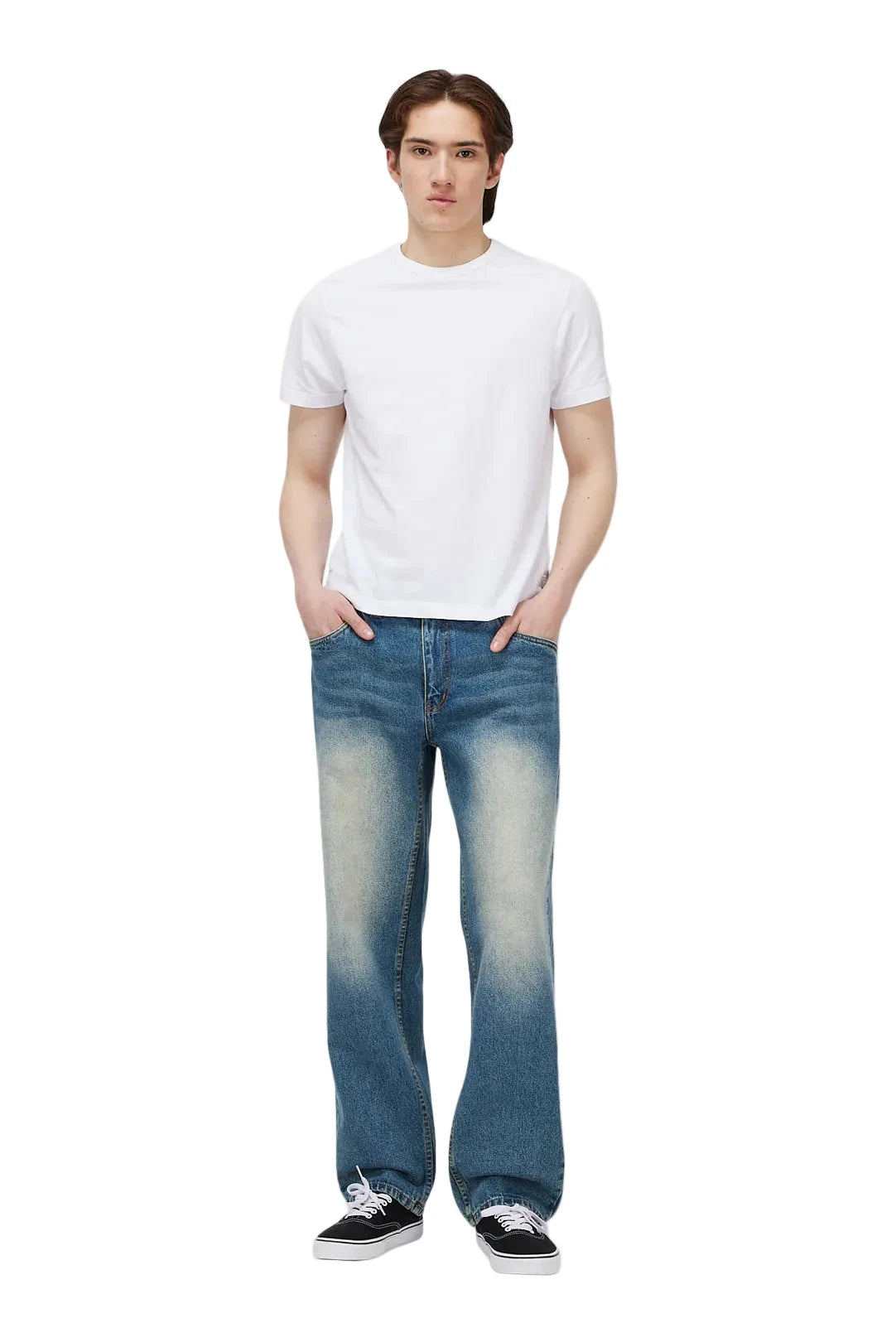 DIME Relaxed Denim Pants Sandblasted Indigo Men's Denim Dime MTL