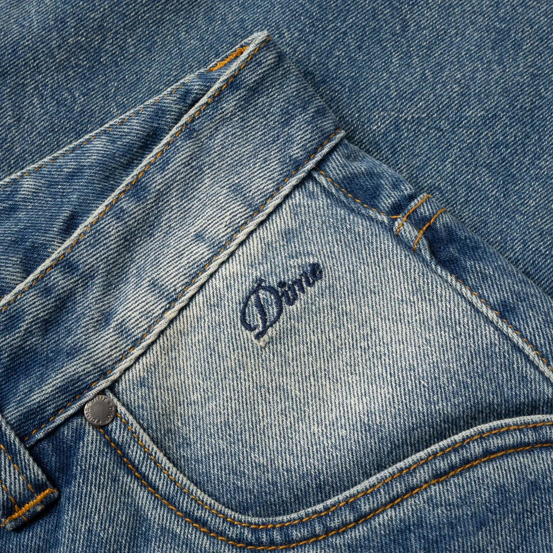 DIME Relaxed Denim Pants Sandblasted Indigo Men's Denim Dime MTL