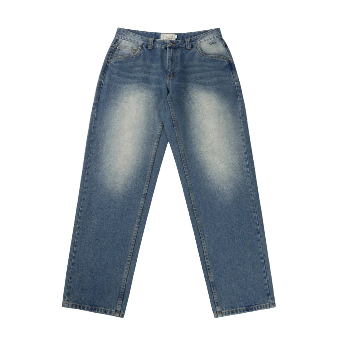 DIME Relaxed Denim Pants Sandblasted Indigo Men's Denim Dime MTL