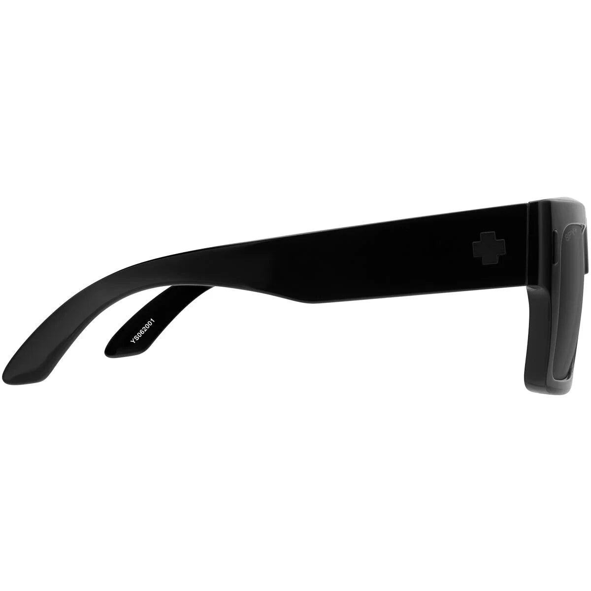 SPY Bowery Gloss Black - Happy Grey Murdered Out Black Polarized Sunglasses Sunglasses Spy