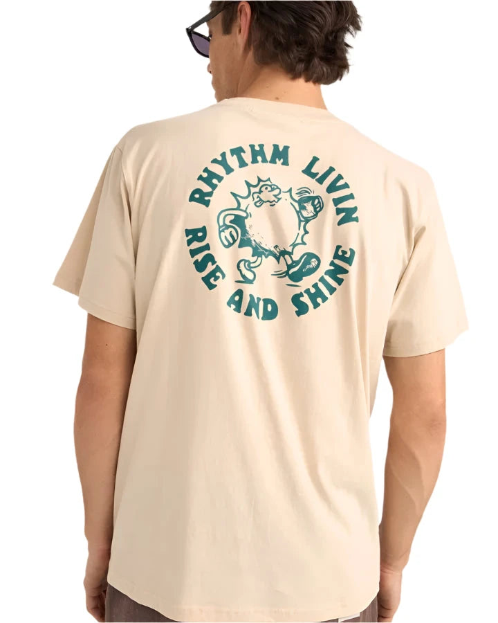 RHYTHM Shine T-Shirt Moonrock Men's Short Sleeve T-Shirts Rhythm