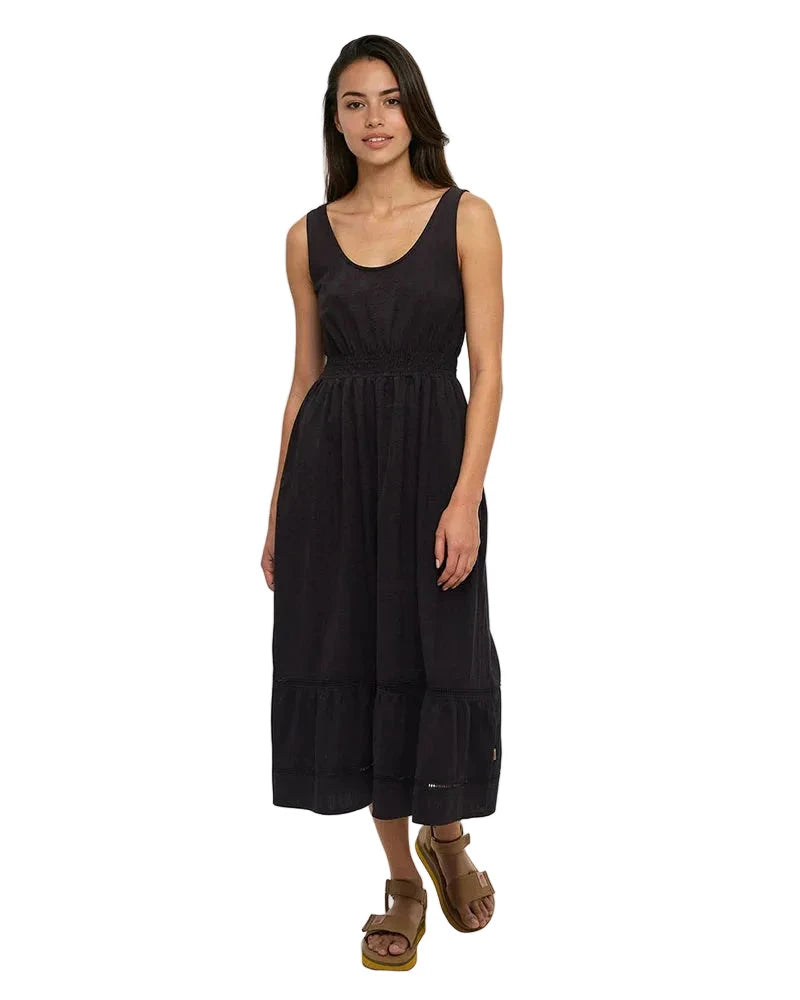 TENTREE Women's Arcadian Dress Meteorite Black Women's Dresses Tentree