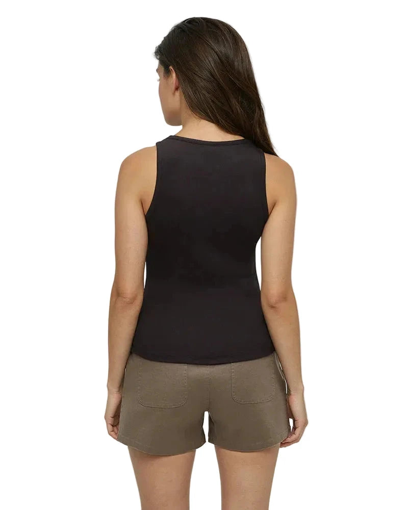 TENTREE Women's Dover Tank Top Meteorite Black Women's Tank Tops and Halter Tops Tentree