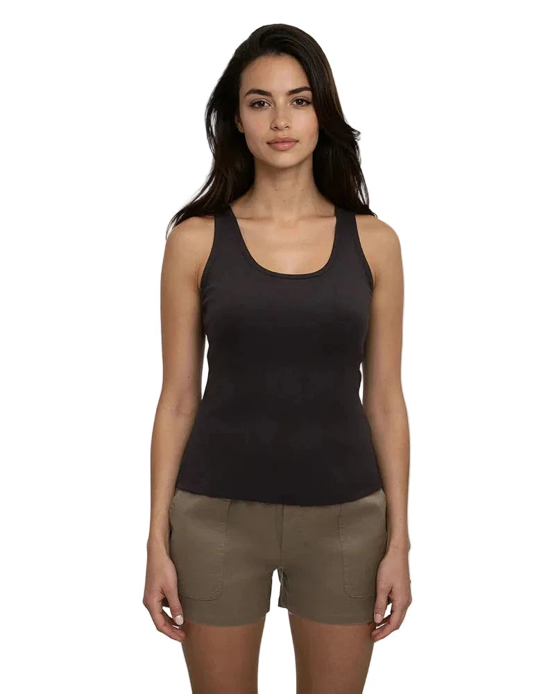 TENTREE Women's Dover Tank Top Meteorite Black Women's Tank Tops and Halter Tops Tentree