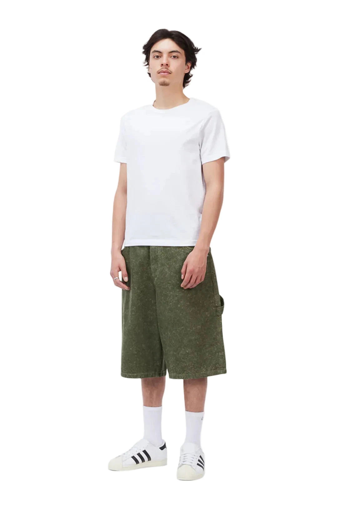 DIME Classic Denim Shorts Electric Green Men's Walkshorts Dime MTL