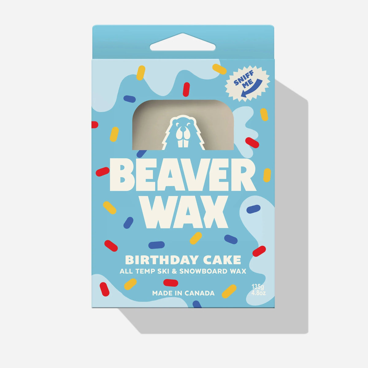 BEAVER WAX Birthday Cake Scented Snow Wax Snowboard Wax Beaver Wax