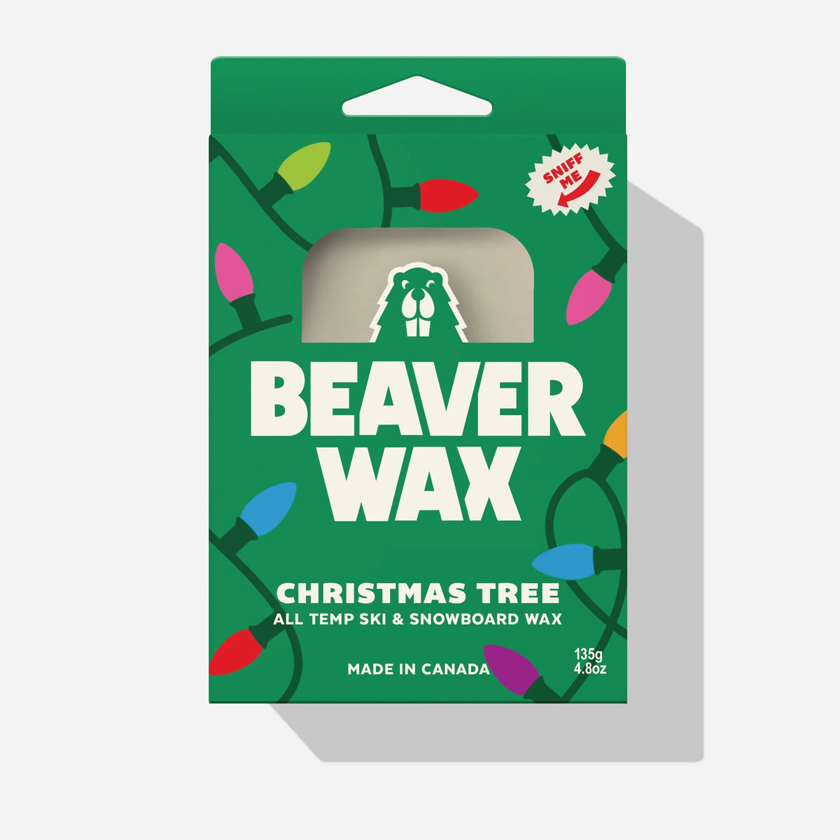BEAVER WAX Christmas Tree Scented Snow Wax Snowboard Wax Beaver Wax