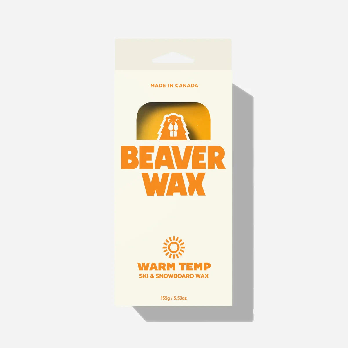 BEAVER WAX Warm Temperature Snow Wax Snowboard Wax Beaver Wax
