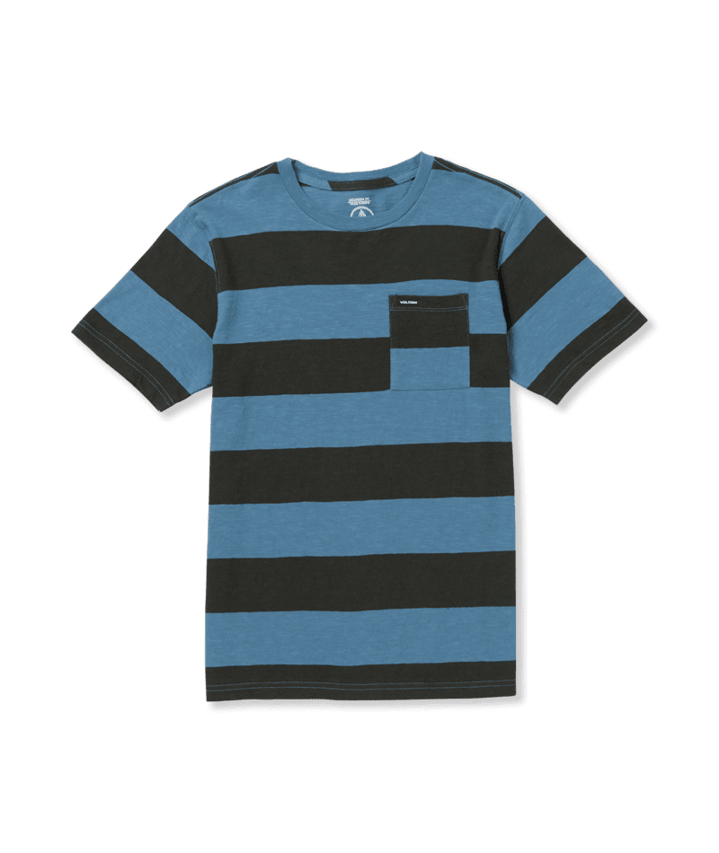 VOLCOM Boys' Bolder Crew T-Shirt Indigo Ridge Boy's T-Shirts Volcom