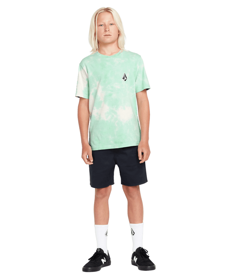 VOLCOM Boy's Frickin Elastic 15" Waist Shorts Navy Boy's Walkshorts Volcom