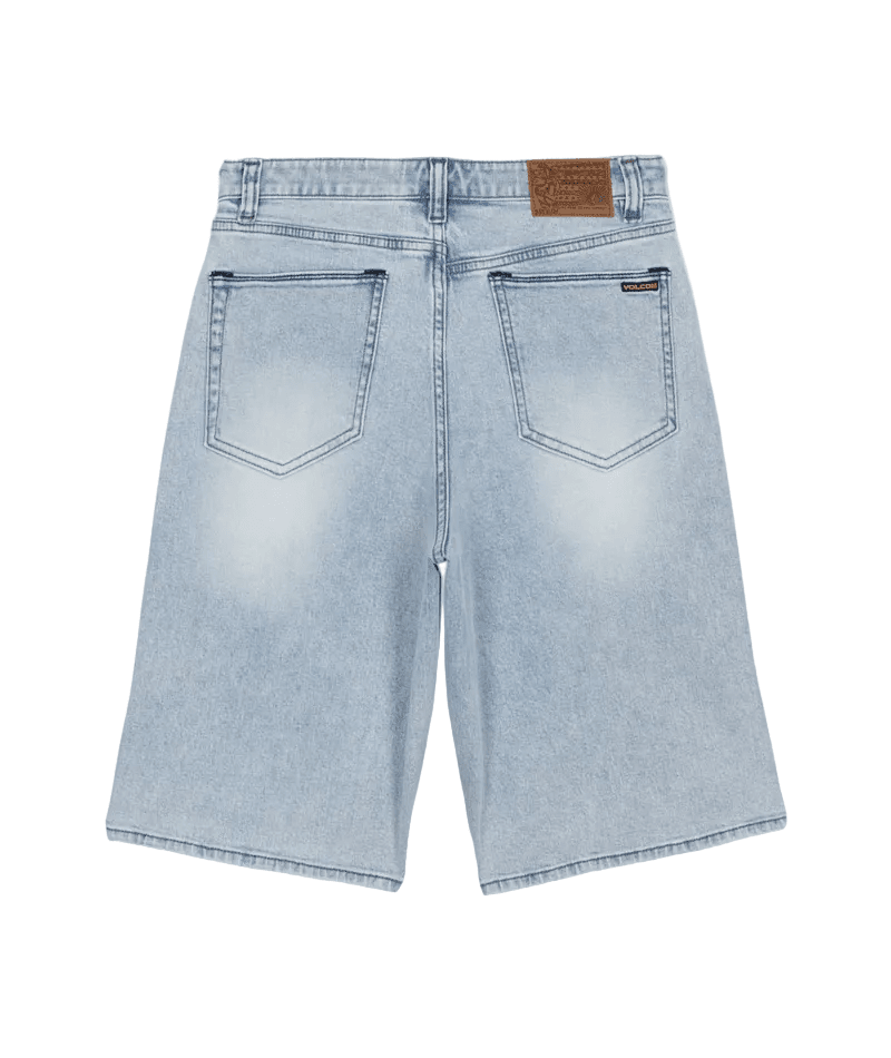 VOLCOM Boys Billow Denim Shorts Desert Dirt Indigo Boy's Walkshorts Volcom