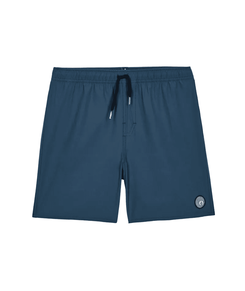 VOLCOM Boys Lido Trunk Boardshorts Midnight Blue Boy's Boardshorts Volcom