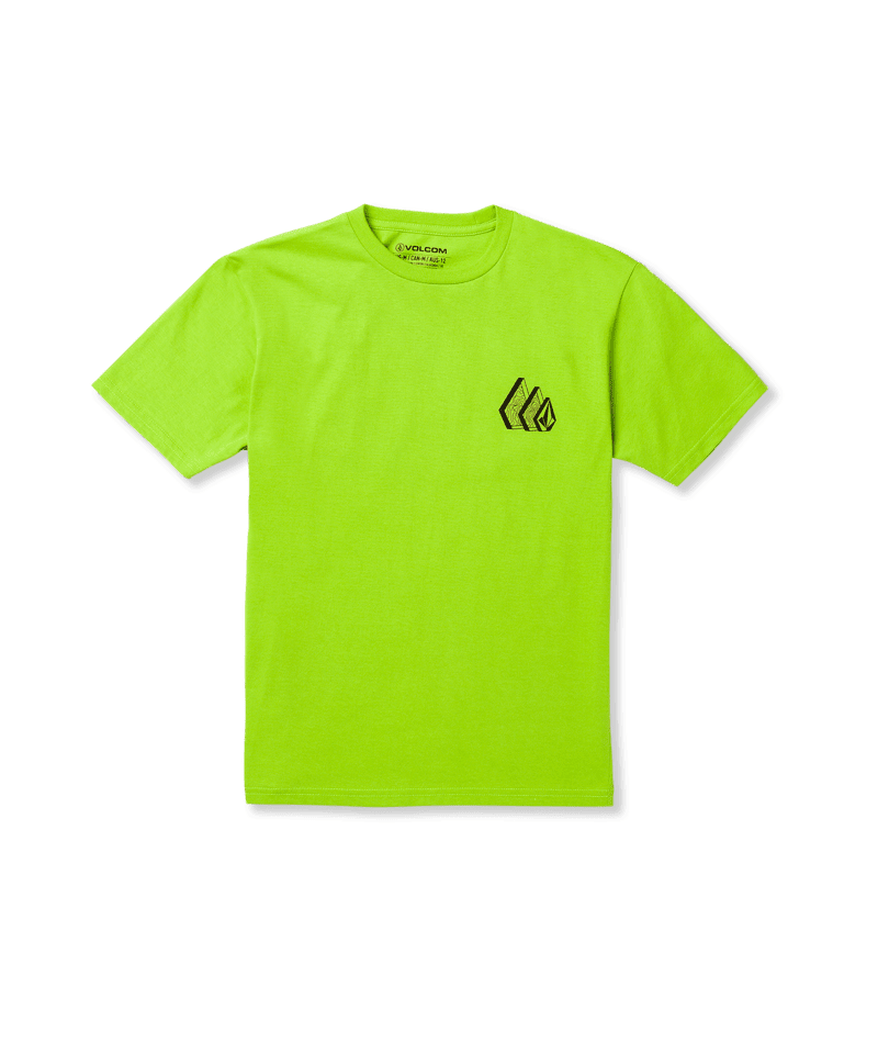 VOLCOM Boys Repeater T-Shirt Electric Green Men's Short Sleeve T-Shirts Volcom