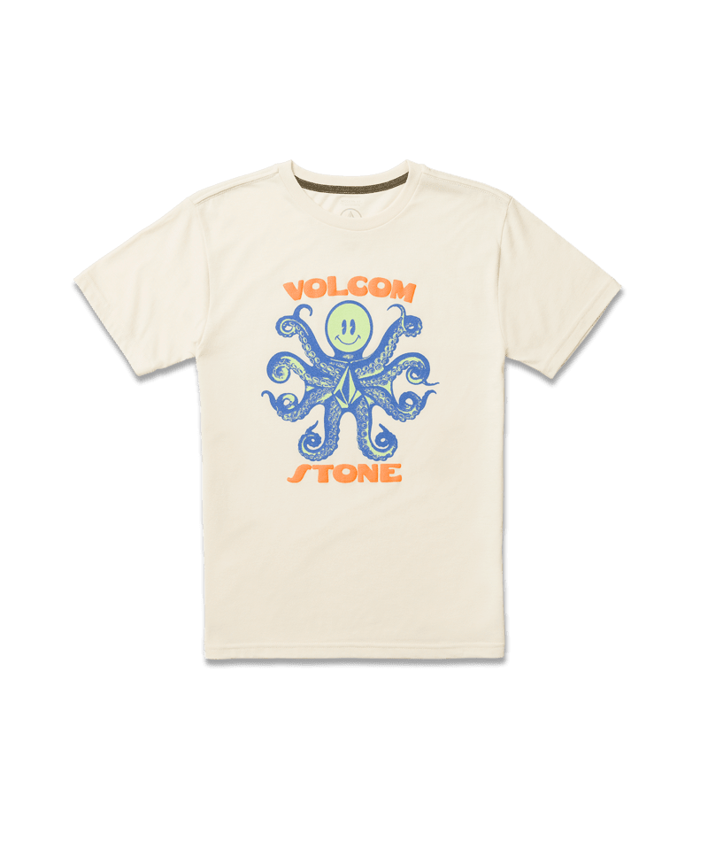 VOLCOM Boy's Octoparty T-Shirt Off White Heather Boy's T-Shirts Volcom 