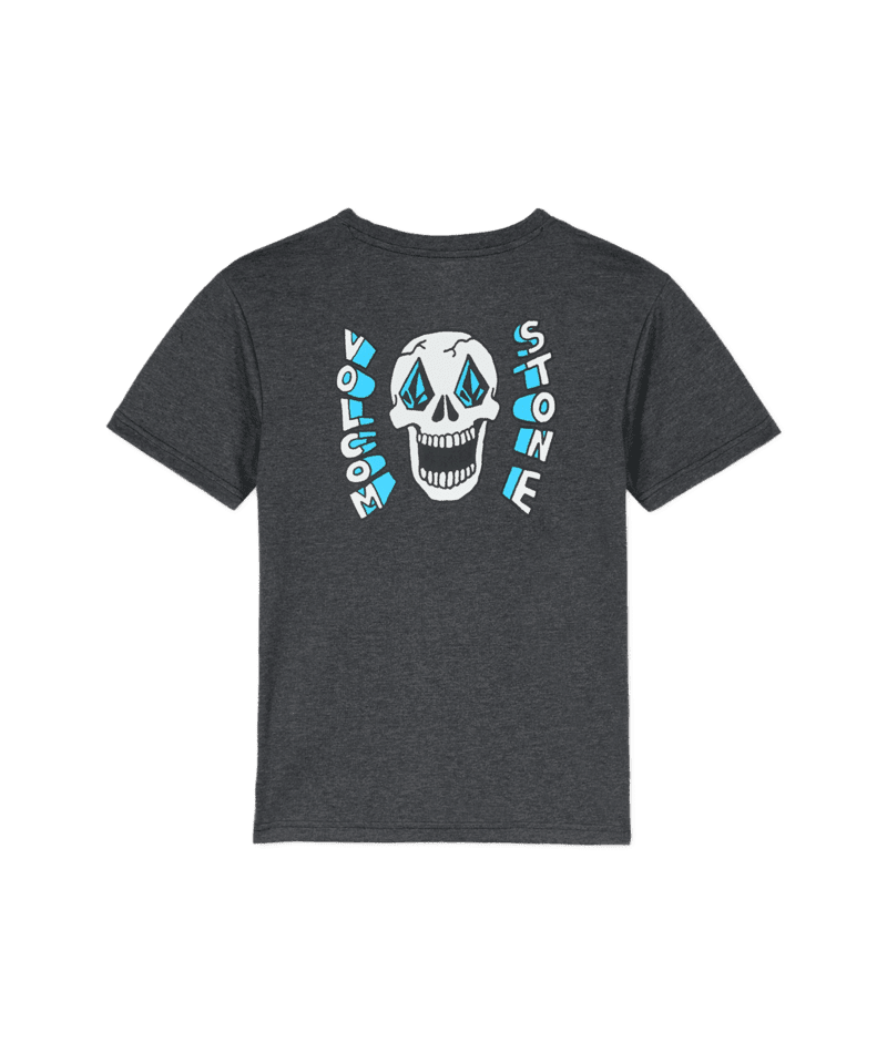 VOLCOM Boys Skeltone T-Shirt Heather Black Boy's T-Shirts Volcom