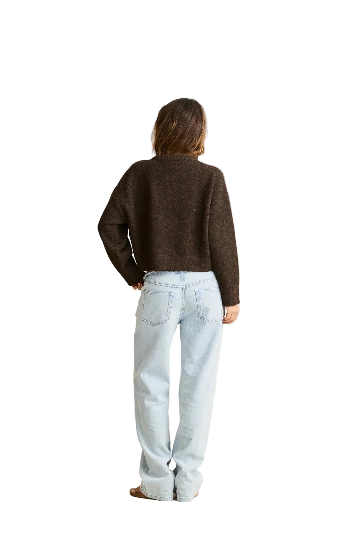 RHYTHM Women's Estelle Fluffy Knit Cardigan Chocolate Women's Sweaters Rhythm