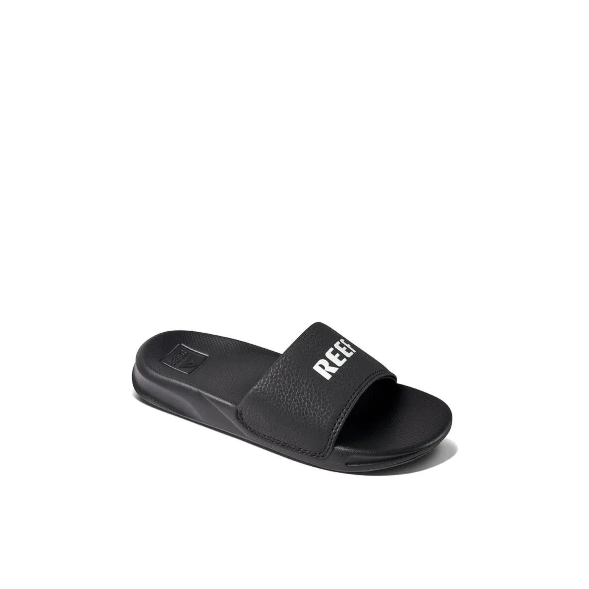REEF Kids One Slide Sandals Reef Black/White Youth Sandals Reef