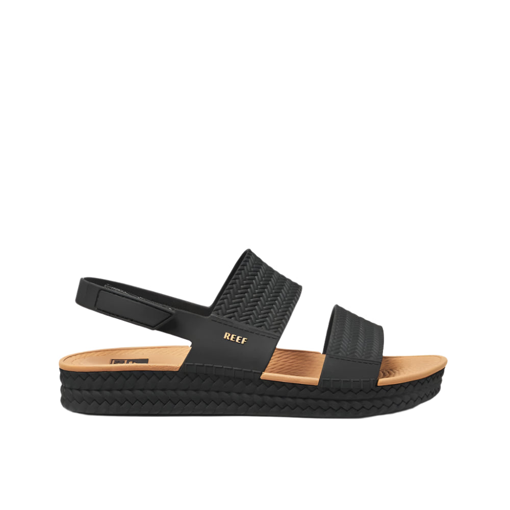 REEF Women's Water Vista Sandals Black/Tan Women's Sandals Reef