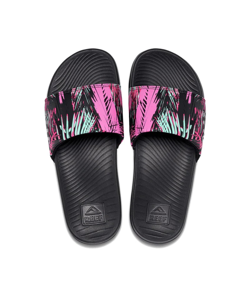 REEF Women's One Slide Sandals Palm Fronds Women's Sandals Reef 