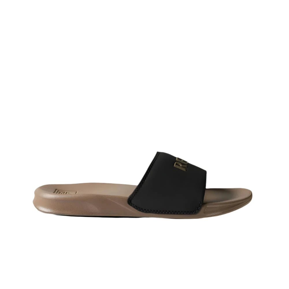 REEF One Slide Sandals Black/Fossil Men's Sandals Reef