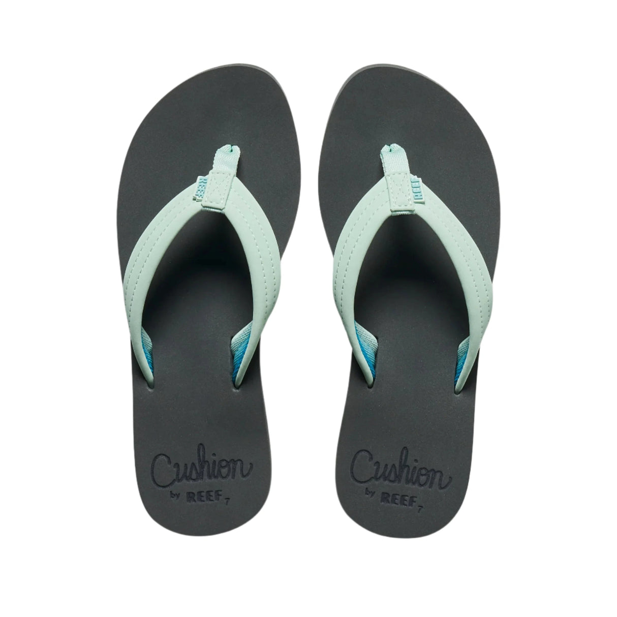 REEF Women's Cushion Breeze Sandals Grey/Mint Women's Sandals Reef