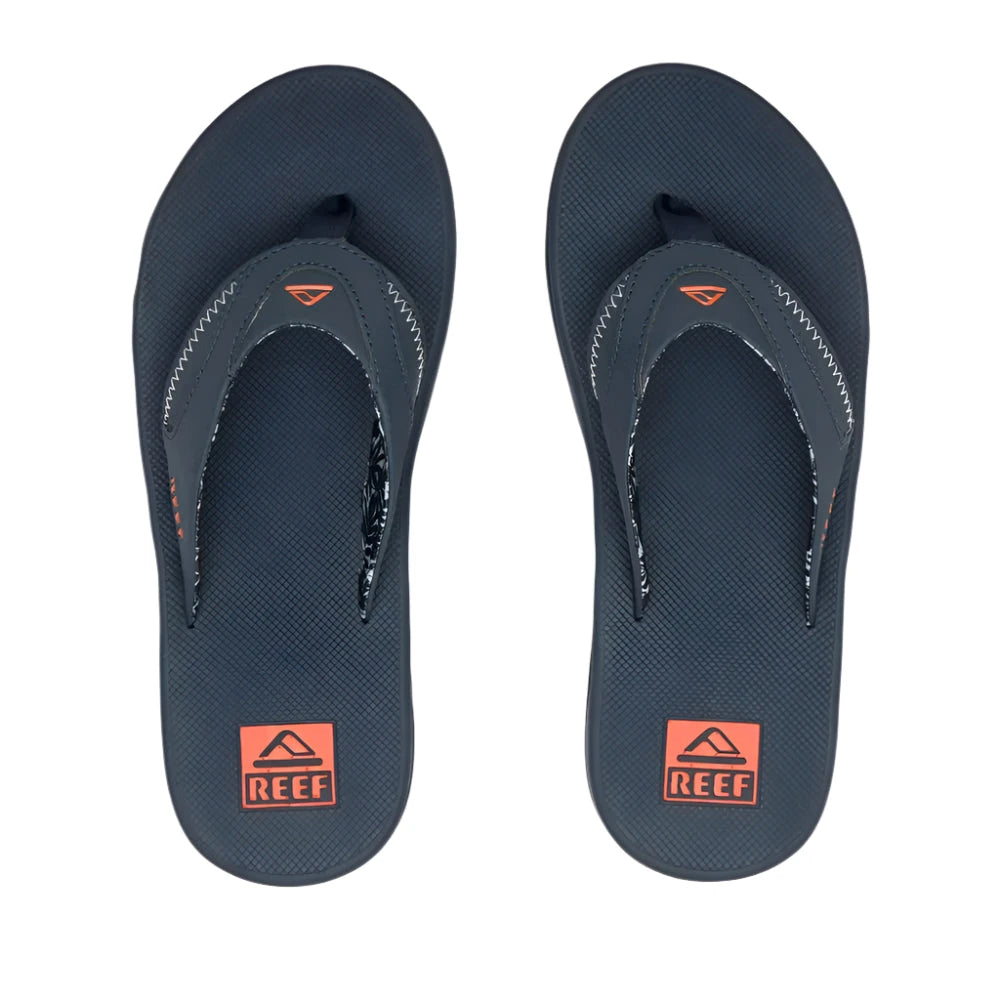 REEF Fanning Sandal Navy/Orange Men's Sandals Reef