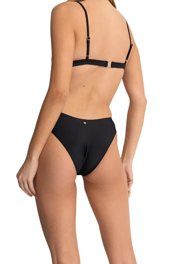 RHYTHM Women's Classic Holiday Bikini Bottom Black Women's Bikini Bottoms Rhythm