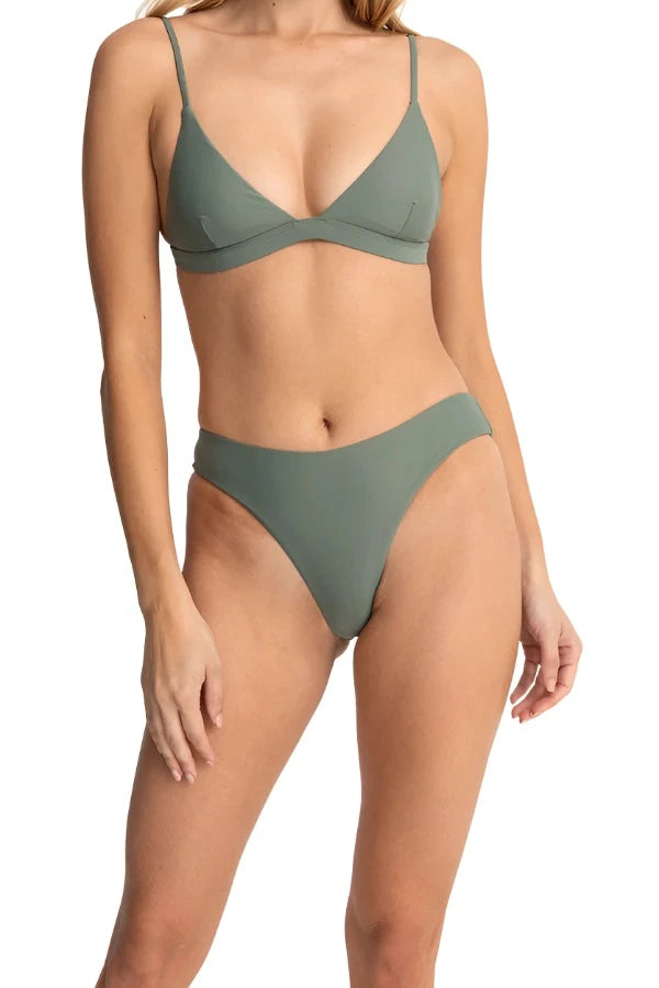 RHYTHM Women's Classic Holiday Bikini Bottom Olive Women's Bikini Bottoms Rhythm