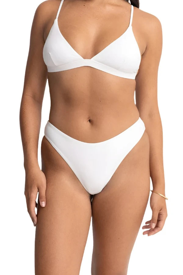 RHYTHM Women's Classic Holiday Bikini Bottom White Women's Bikini Bottoms Rhythm