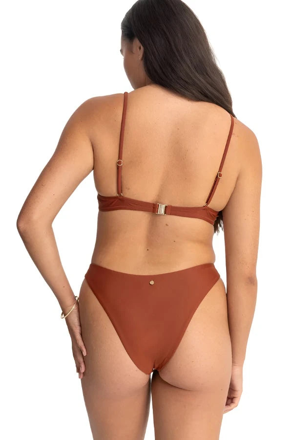 RHYTHM Women's Classic Underwire Bikini Top Rust Women's Bikini Tops Rhythm