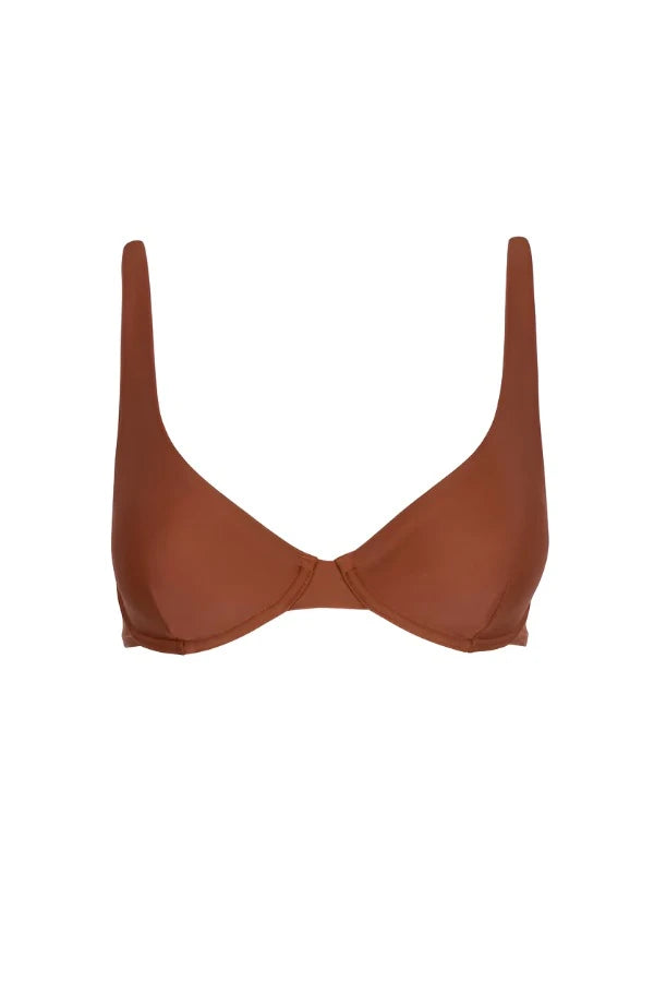 RHYTHM Women's Classic Underwire Bikini Top Rust Women's Bikini Tops Rhythm