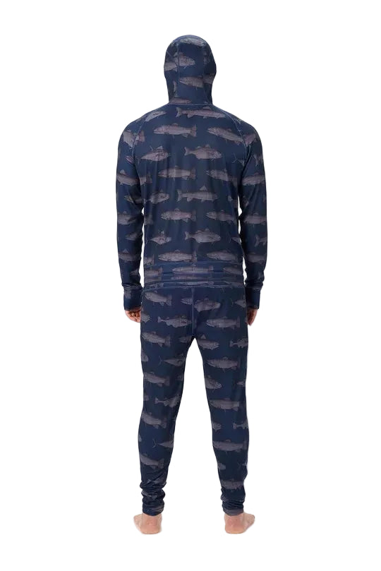 AIRBLASTER Classic Ninja Suit Navy Fish Men's Base Layers Airblaster