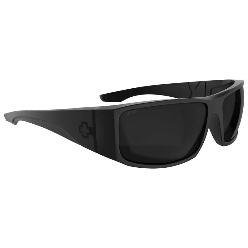 SPY Cooper XL Soft Matte Black - Happy Boost Black Mirror Polarized Sunglasses Sunglasses Spy