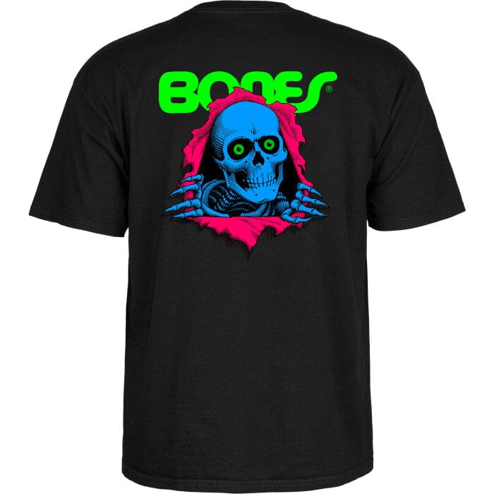 POWELL PERALTA Ripper T-Shirt Blacklight Black Men's Short Sleeve T-Shirts Powell Peralta