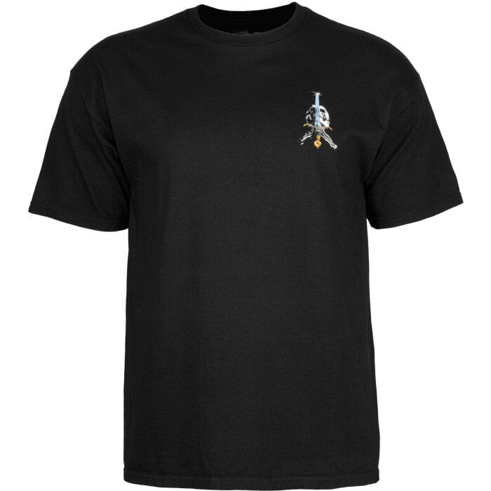 POWELL PERALTA Skull & Sword T-Shirt Black Men's Short Sleeve T-Shirts Powell Peralta