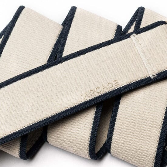 ARCADE Carto Stretch Belt Oat Navy Men's Belts ARCADE