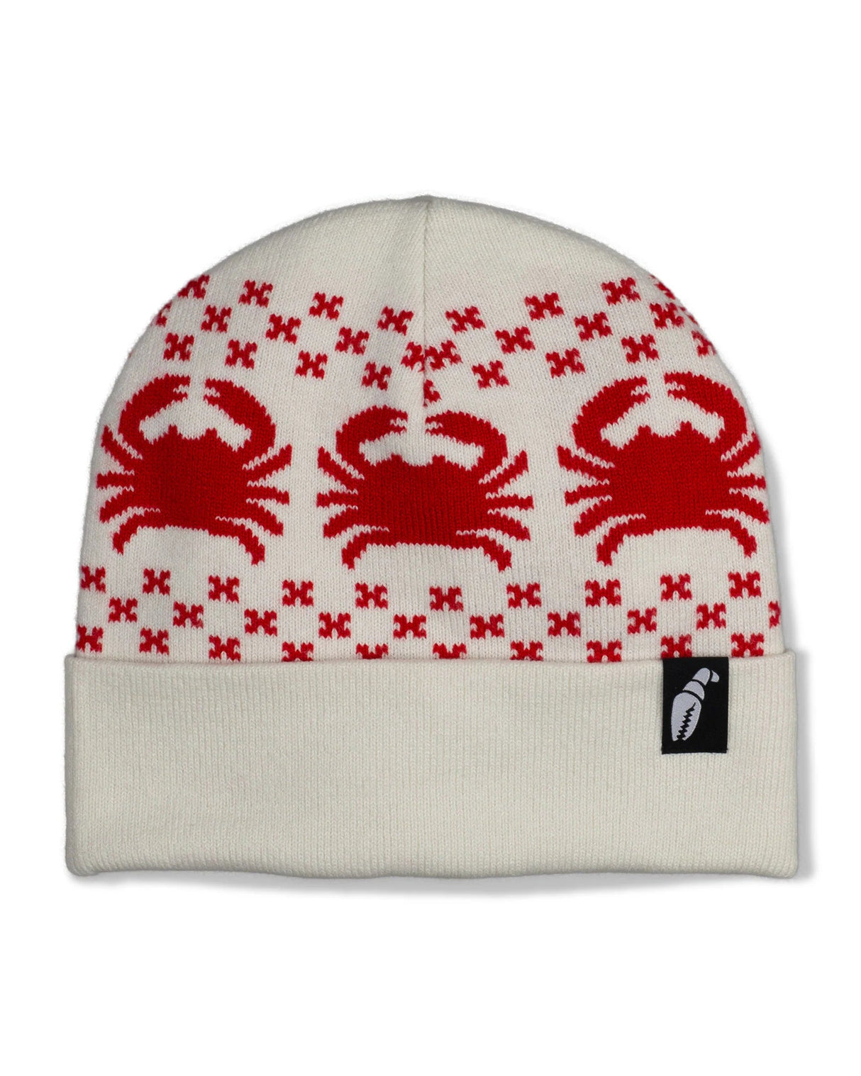 CRAB GRAB Cordicrab Beanie Off White Men's Beanies Crab Grab