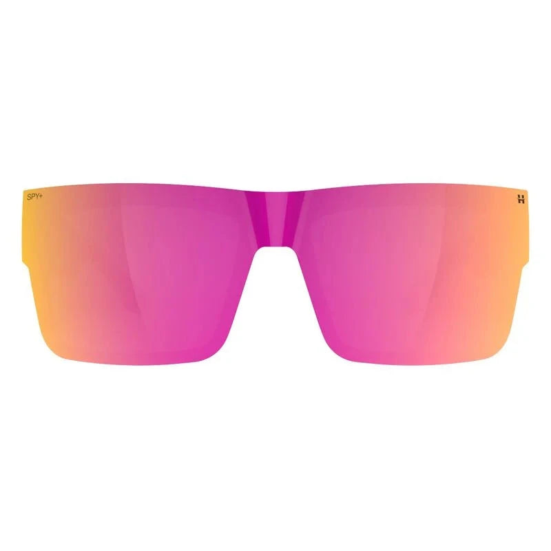 SPY Cyrus Switch Matte Black - Happy Grey Green + Happy Grey Green Pink Mirror Sunglasses Sunglasses Spy